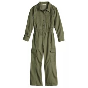 Olive Green Utility Jumpsuit